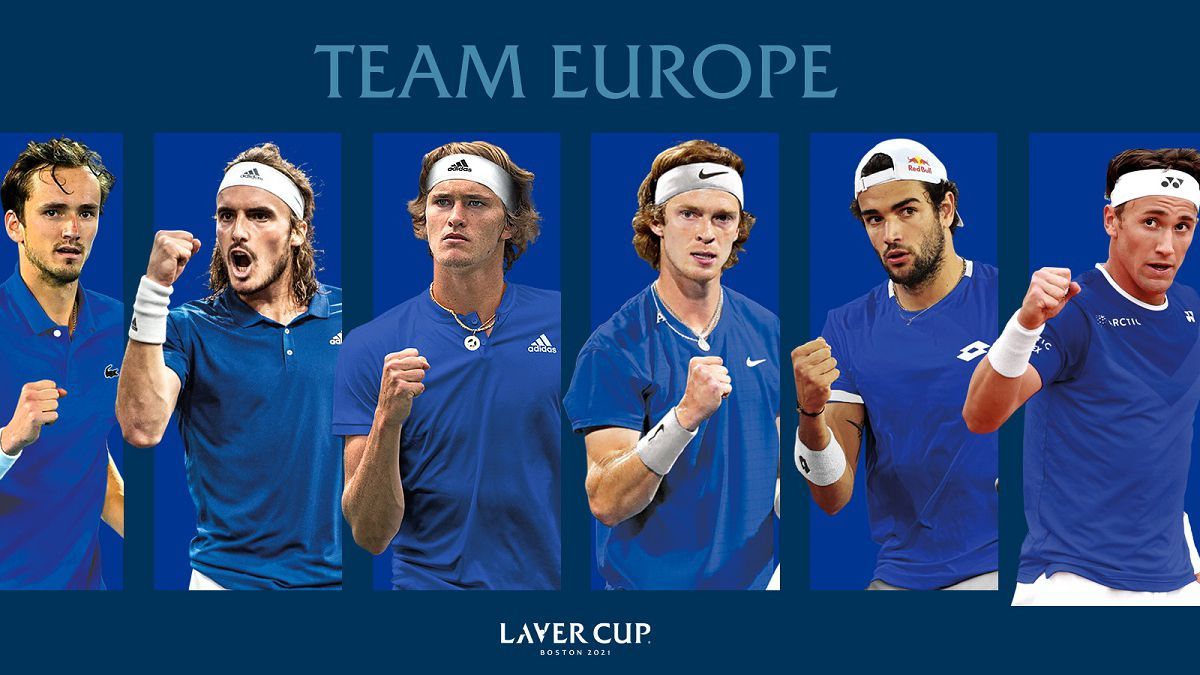 El equipo europeo de la Laver Cup.