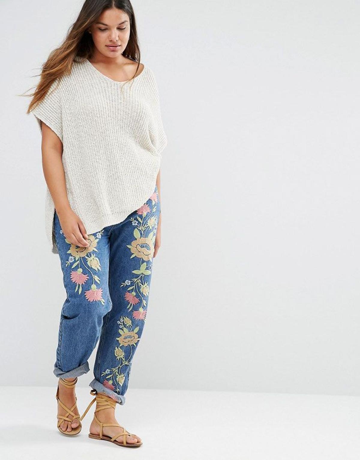 Jeans bordados de Asos Curve