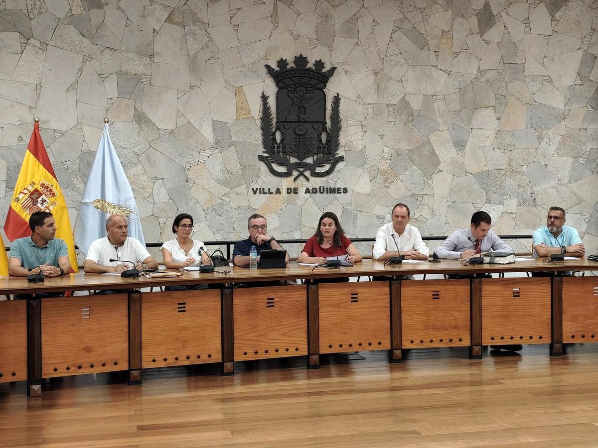 Imagen del pleno de julio de Agüimes.