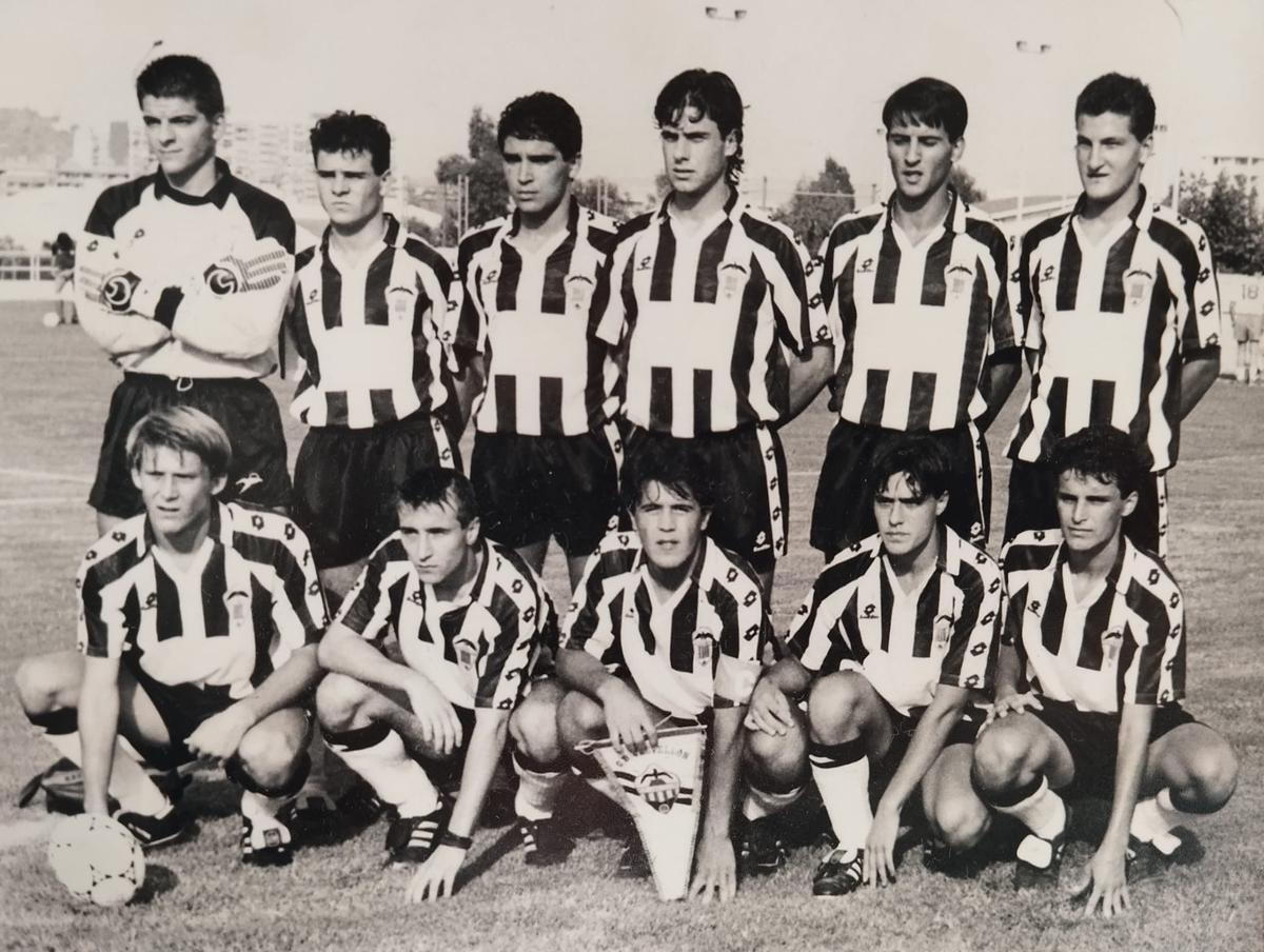 El histórico juvenil del CD Castellón de las temporadas 1991/92 y 1992/93, durante el año 1991.