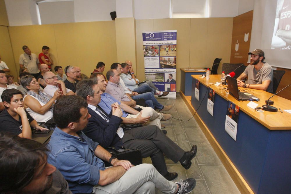 Ricky Rubio parla dels seus projectes socials a Banyoles