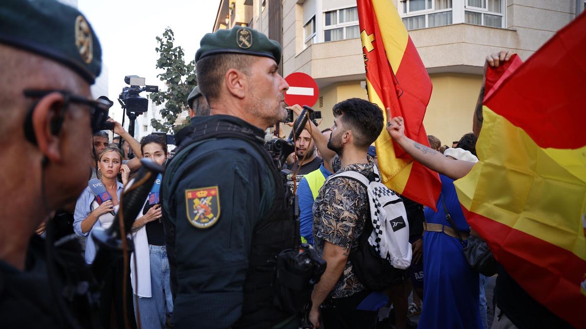 Fallida manifestación no autorizada convocada por grupos de ultraderecha en Torre Pacheco