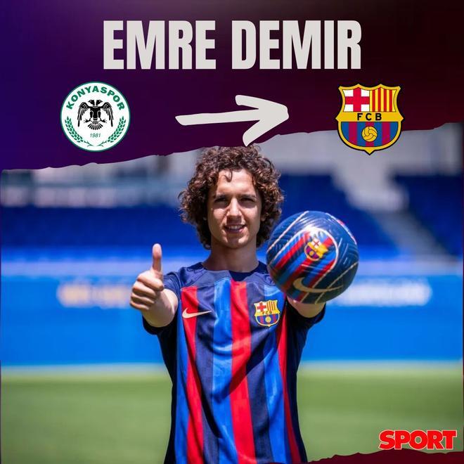 14.07.2022: Emre Demir - El jugador turco firma un contrato hasta junio de 2027. Llega procedente del Karsyaspor. Su incorporación fue anunciada en septiembre de 2021