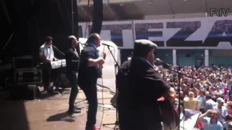 En el escenario con A Roda