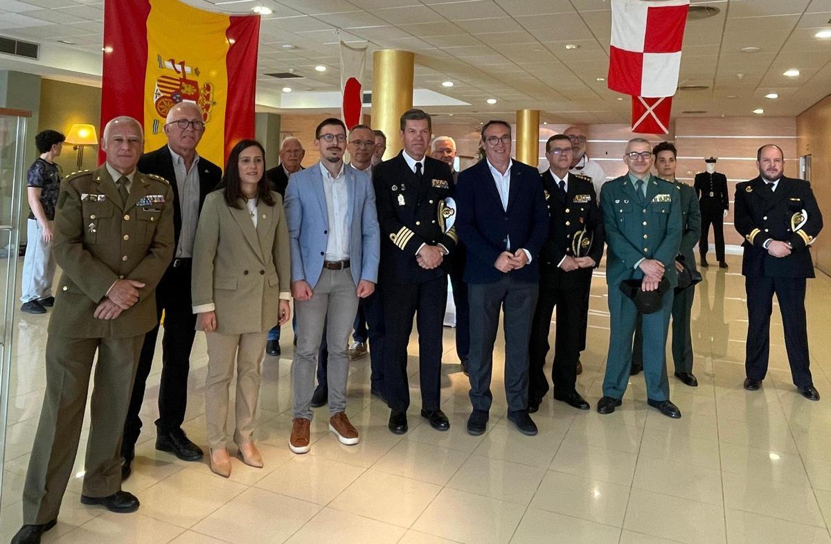 Un momento de la inauguración de la exposición.