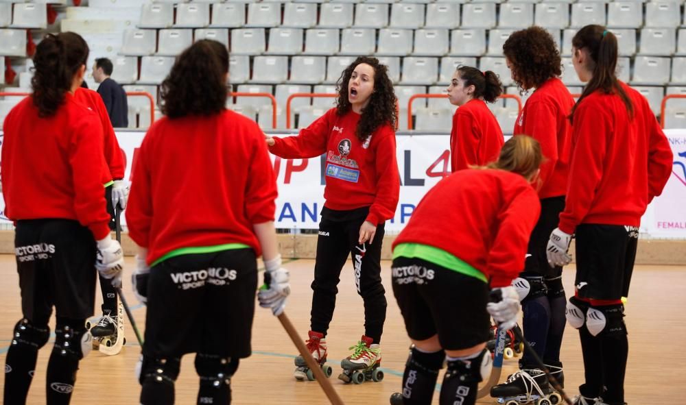 Entrenamiento del Hostelcur Gijón hockey patines femenino