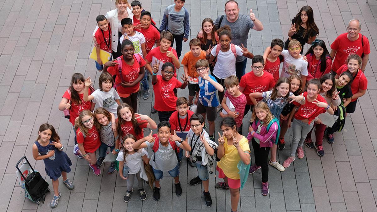 Niños y niñas del Consejo de Infancia y Adolescencia de Sant Boi