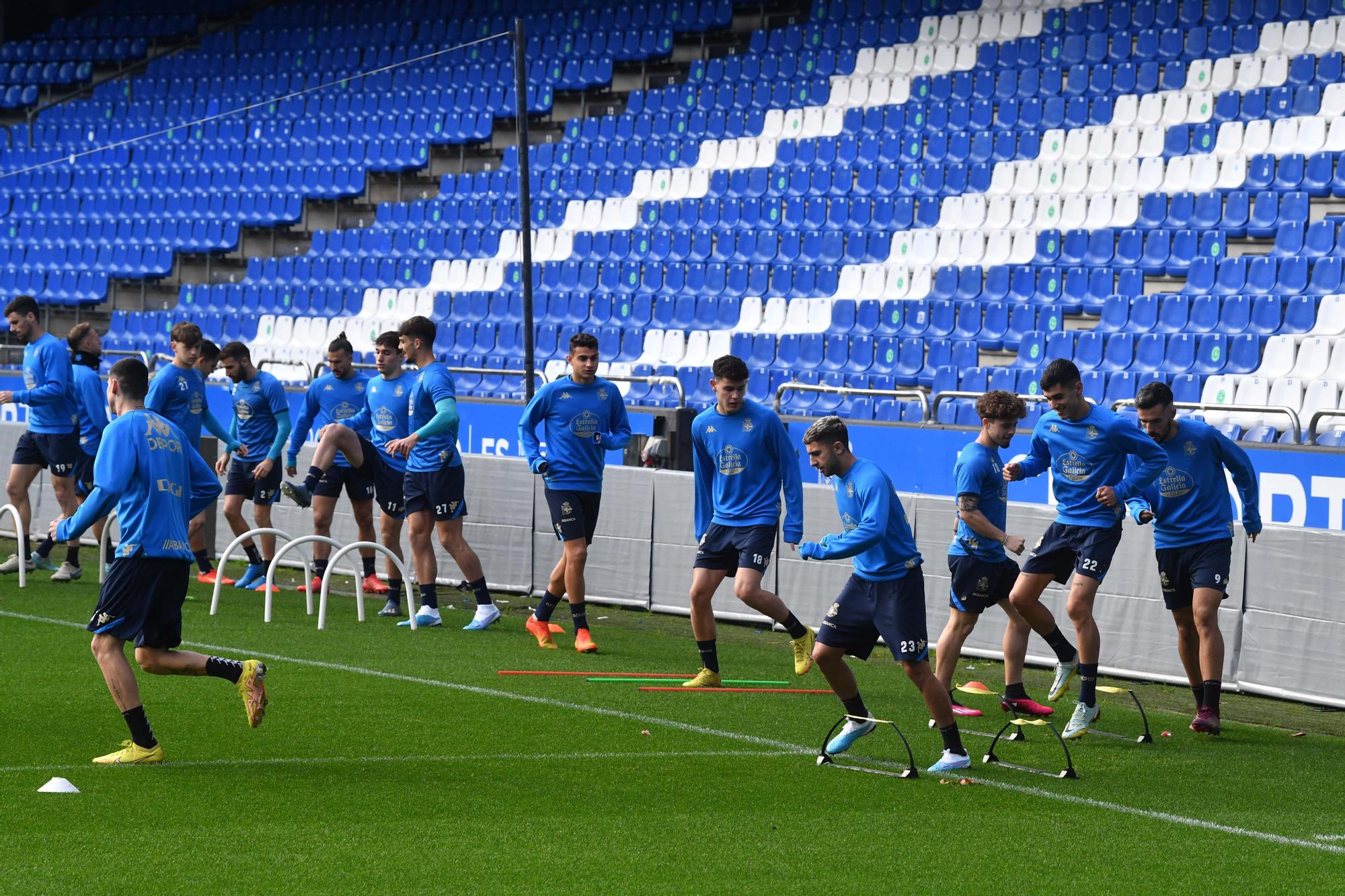 El Dépor prepara en Riazor su encuentro ante el Rayo Majadahonda