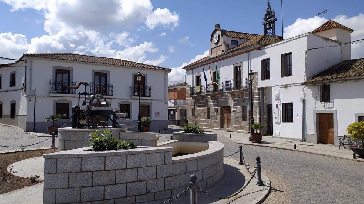 Imagen de la entrada del Ayuntamiento de Añora.