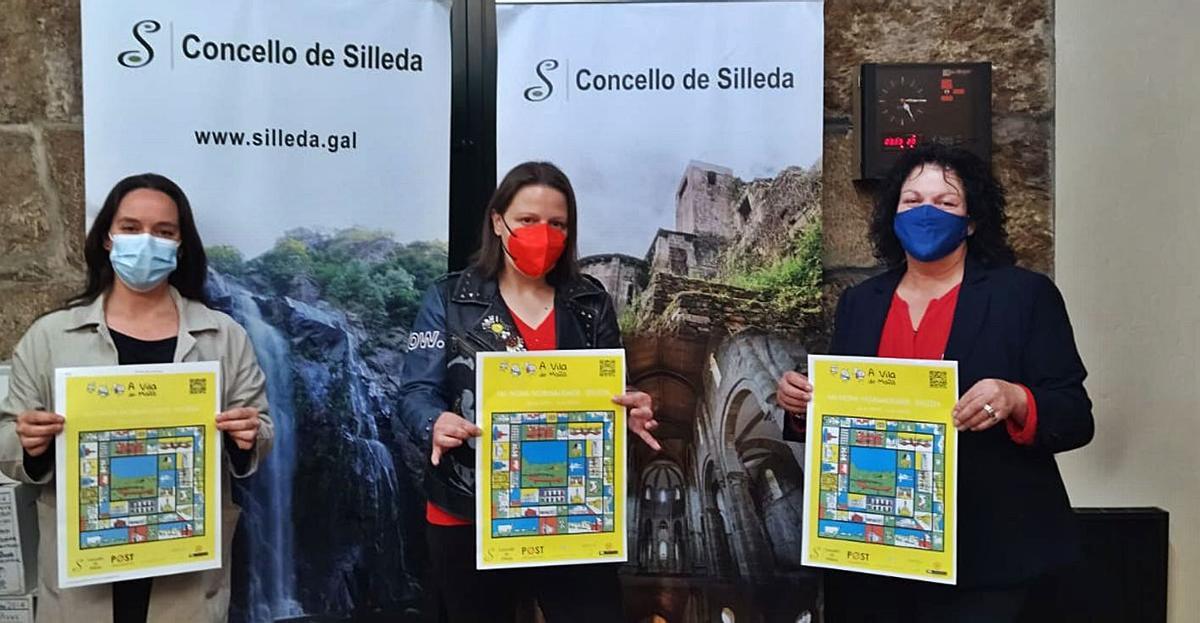 Ángela Troitiño, Sandra González 
y Pilar Peón presentaron la 
iniciativa en el consistorio.