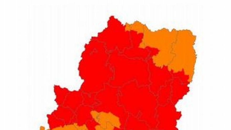 Una gran parte de Aragón presenta hoy prealerta roja por riesgo de incendios