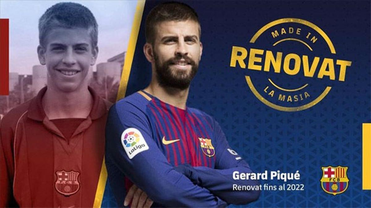 Gerard Piqué seguirá en el FC Barcelona hasta 2022