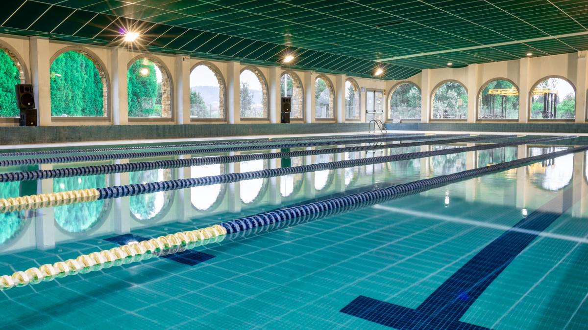 Una de las espectaculares piscinas de Paidesport Center Astur.