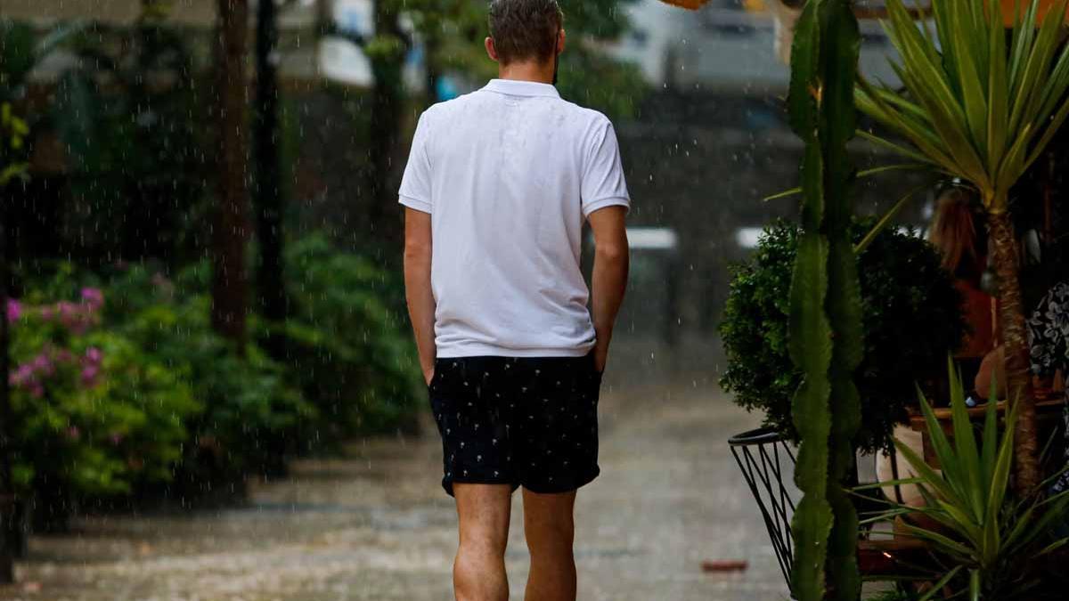 Imágenes de la lluvia torrencial en Ibiza y Formentera