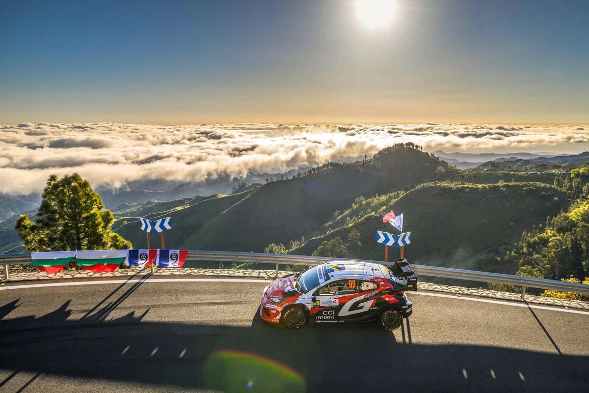 Oliver Solberg en el Rally Islas Canarias 2026