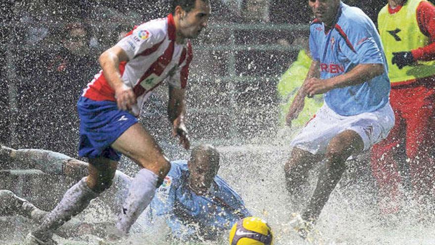 Una imagen del Girona-Celta de la pasada Liga