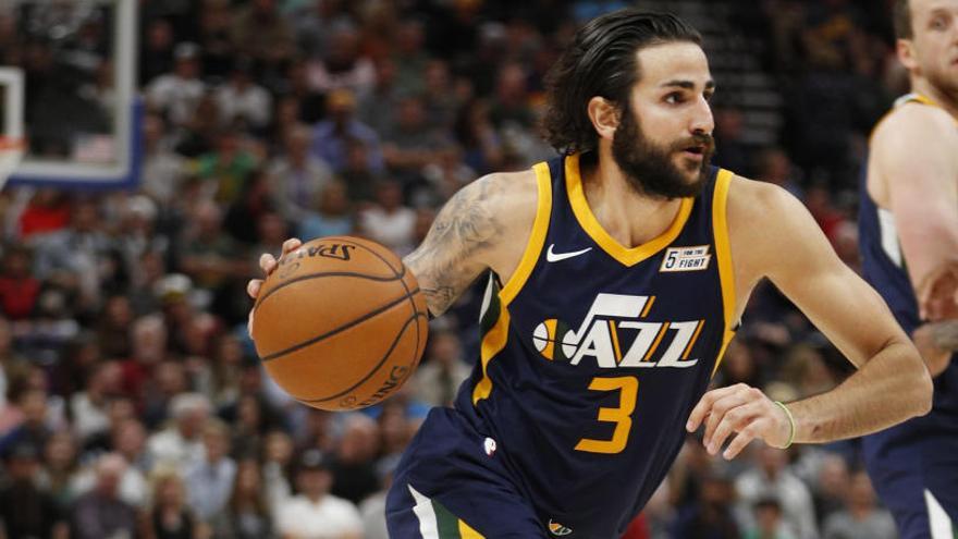 Ricky Rubio, inmenso en el triunfo de los Jazz ante Portland