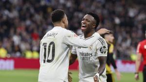 Vinicius y Mbappé, jugadores del Real Madrid