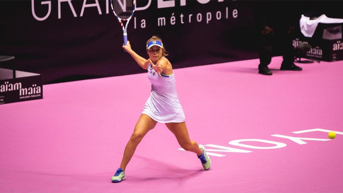 Kenin, durante las semifinales