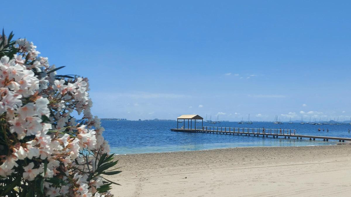 Playa del Mar Menor, en Santiago de la Ribera