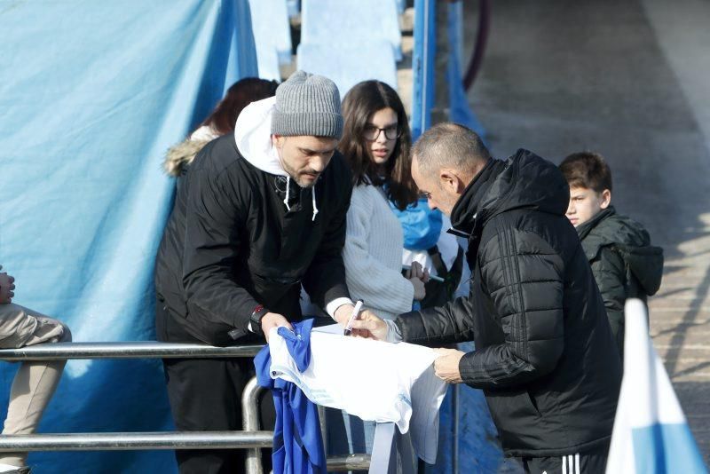 Partido de entrenamiento del Real Zaragoza en La Romareda