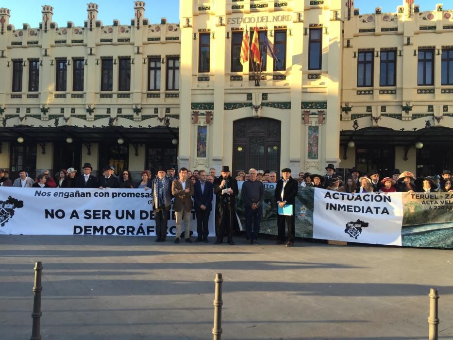 Protesta de Teruel Existe en València