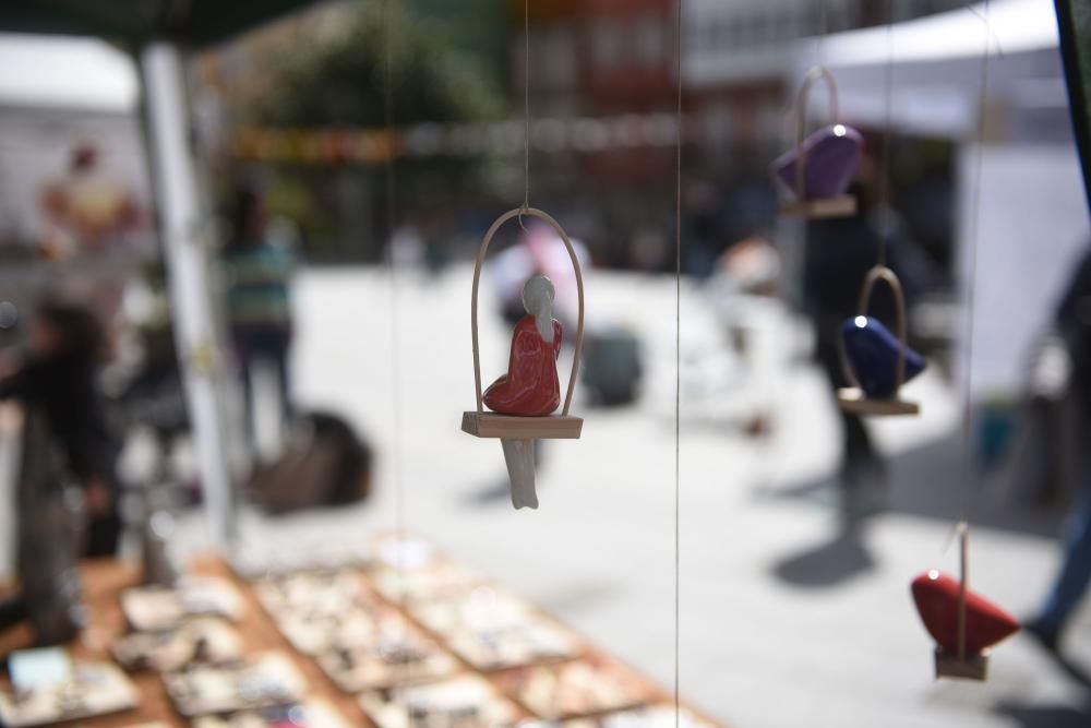 Mercado ecológico en la plaza de España