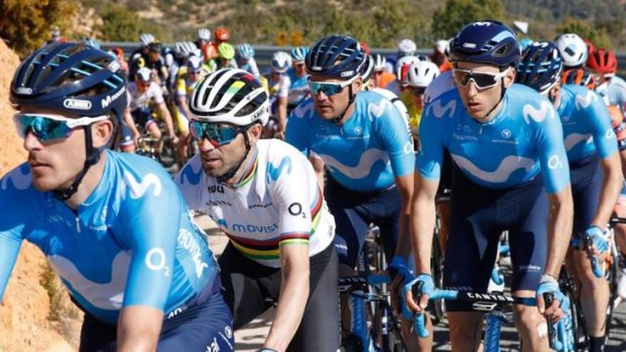 Rubén Fernández y Alejandro Valverde, en un momento de la etapa