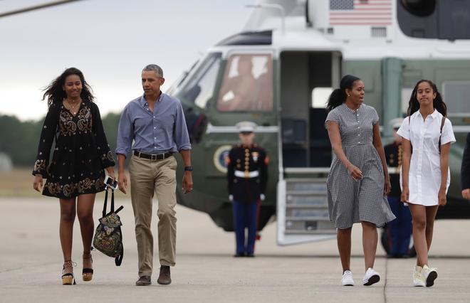 Michelle, Sasha y Malia Obama; duelo de estilo