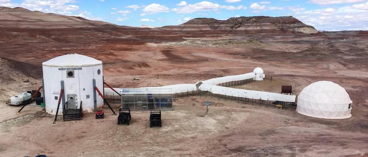 Simulador de una estación marciana situado en el desierto de Utah (Estados Unidos).
