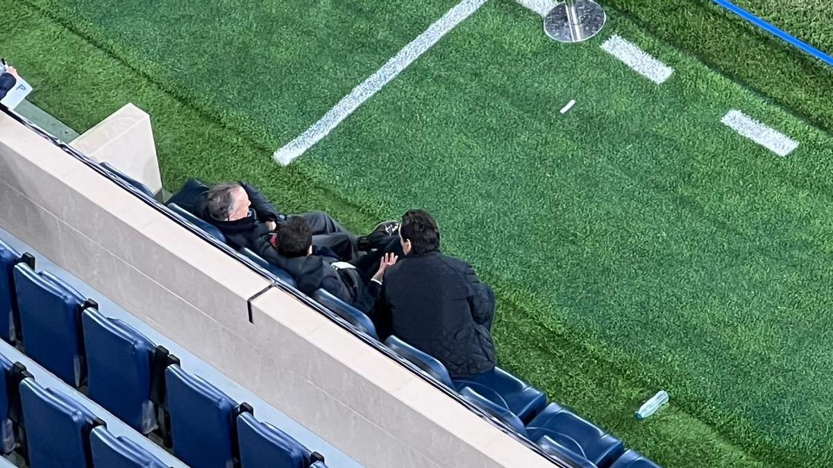 Imagen desde arriba de la cumbre entre Roig, Negueroles y Tena tras la eliminación del Villarreal en la Conference League.