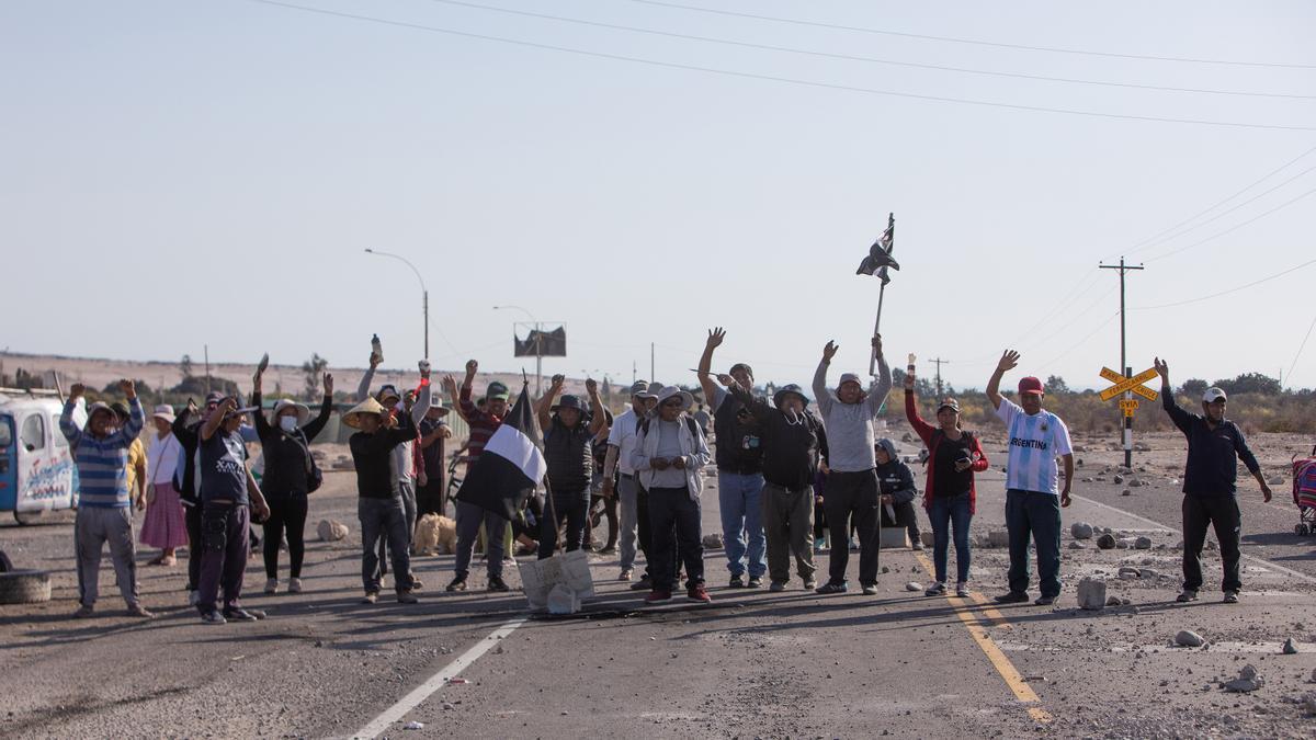 Una imagen de las protestas en Perú.