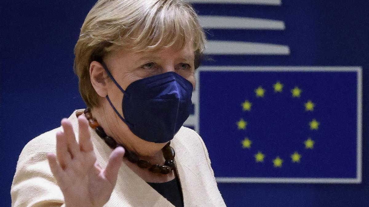 Angela Merkel en su último Consejo Europeo.