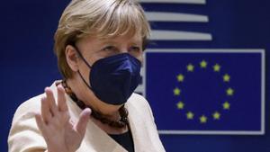 Angela Merkel en su último Consejo Europeo. 