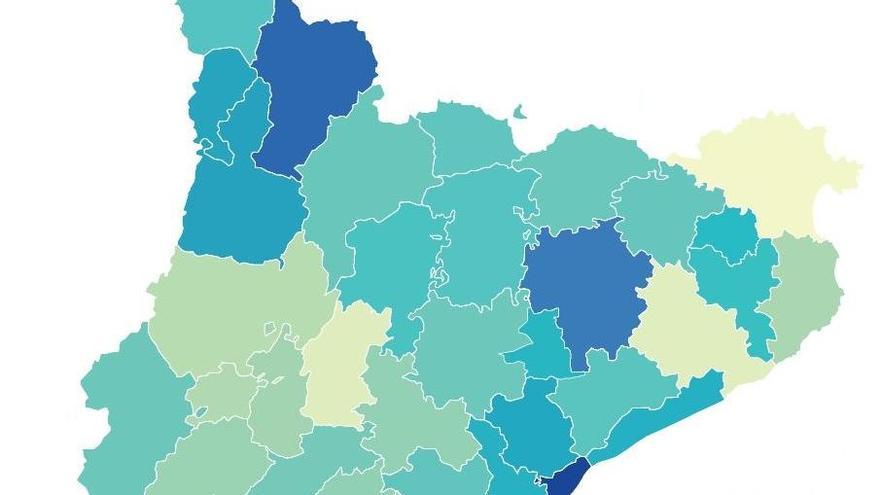 Percentatge de població amb estudis superiors a Catalunya