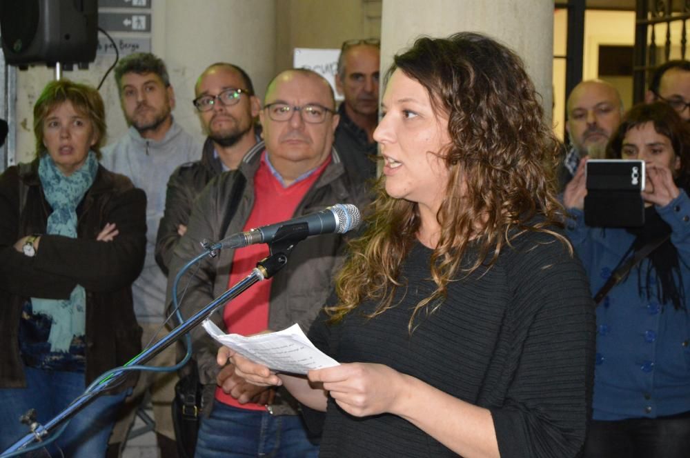 Acte de suport a l'alcaldessa de Berga, Montse Venturós