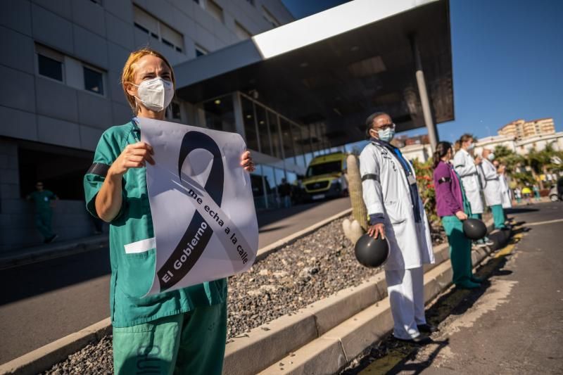 Huelga de médicos en el Hospital Nuestra Señora de La Candelaria