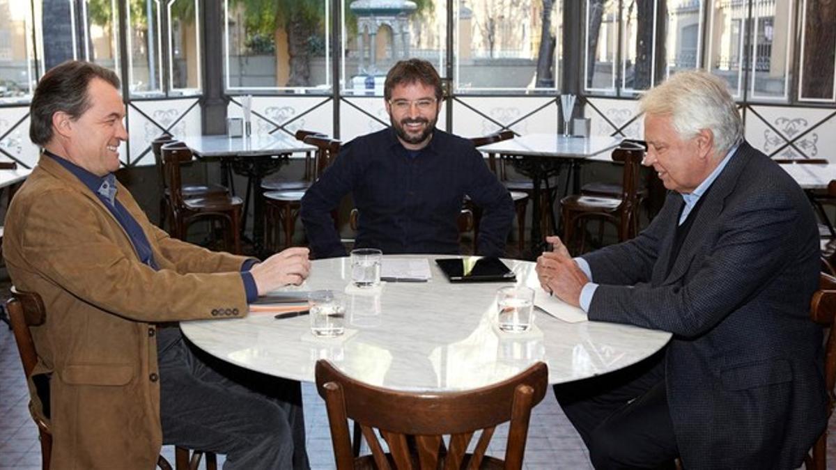 Jordi Évole, en Salvados, en el cara a cara entre Mas y González