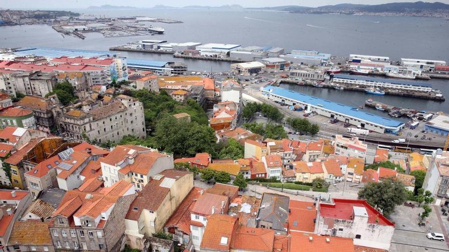 Vista panorámica del Barrio do Cura // Marta G. Brea