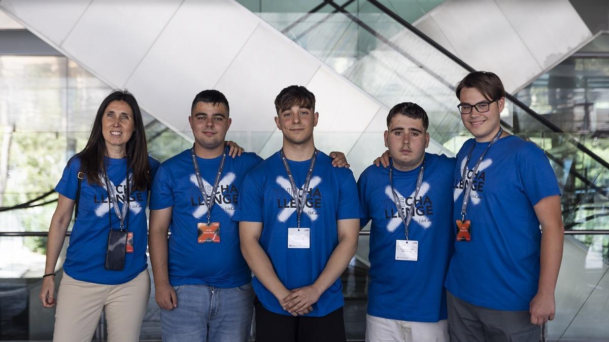 Estudiantes del Instituto La Fuensanta, participantes de &#039;The Challenge&#039; de La Caixa.