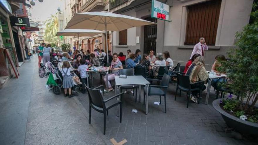 En el Carrer Ample  ya se han puesto las marcas en el suelo