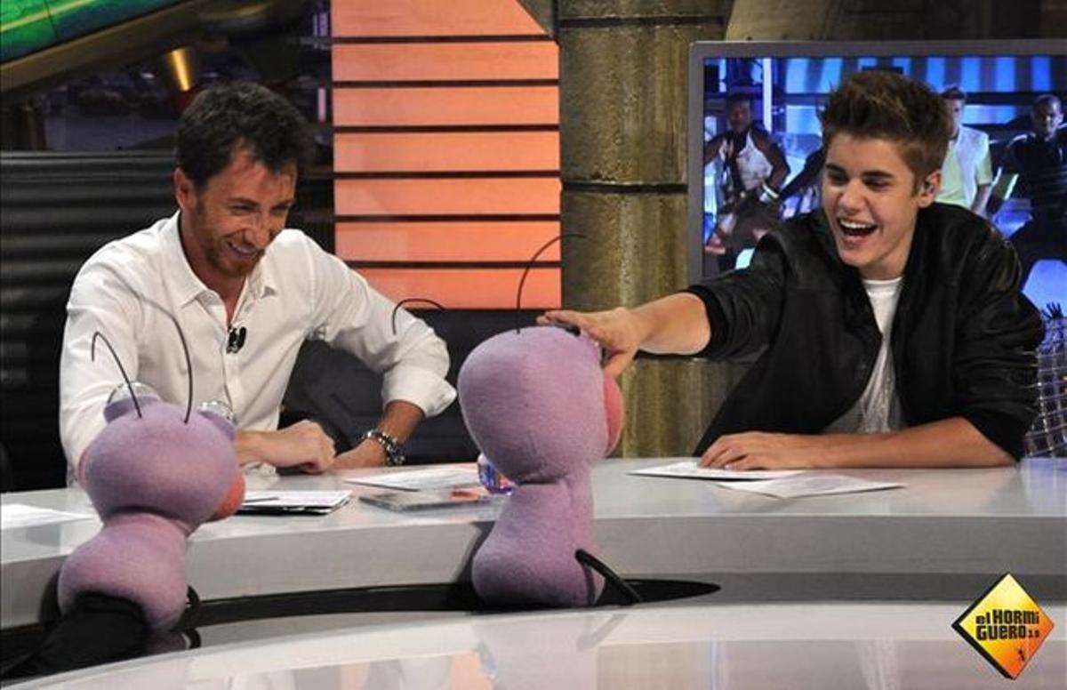 Justin Bieber, en una de les seves visites a ’El hormiguero’ de Pablo Motos.