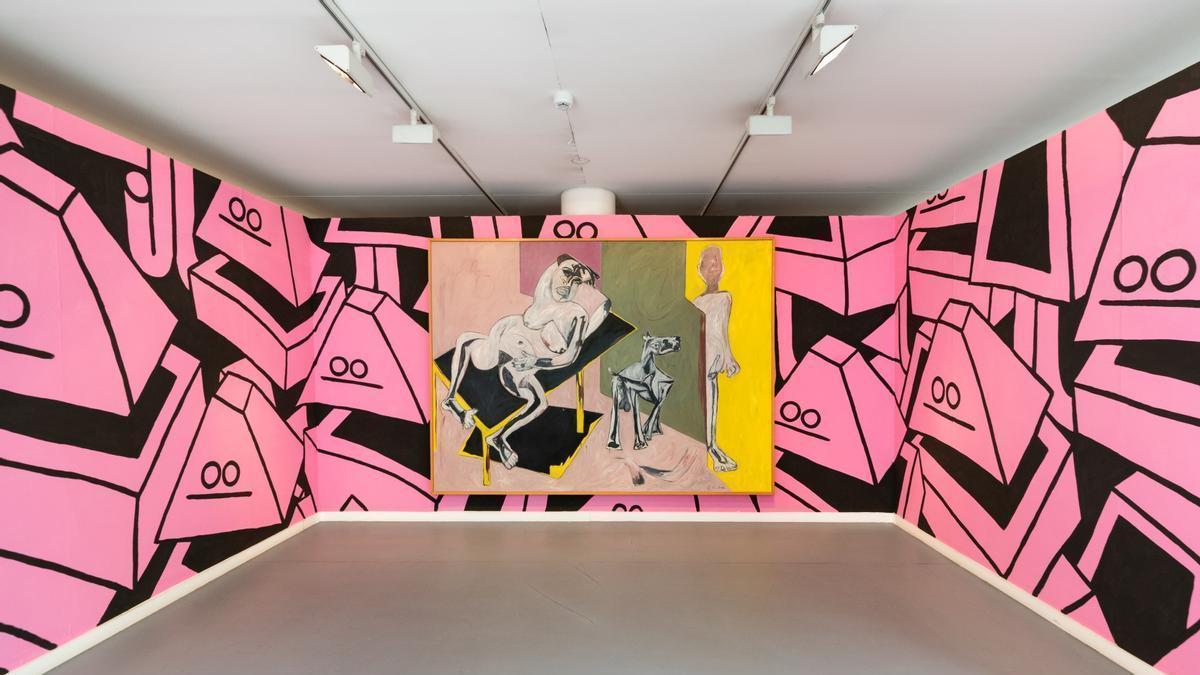 Obra de Juan  Díaz-Faes y Juan  Barjola en la exposición "El Palacio  habitado".