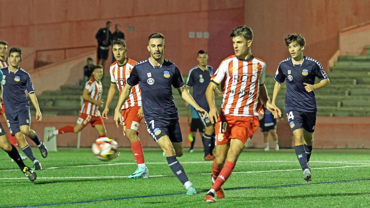 Imatge del darrer partit jugat pels manresans, dissabte passat al Congost amb el Sant Andreu (1-1)