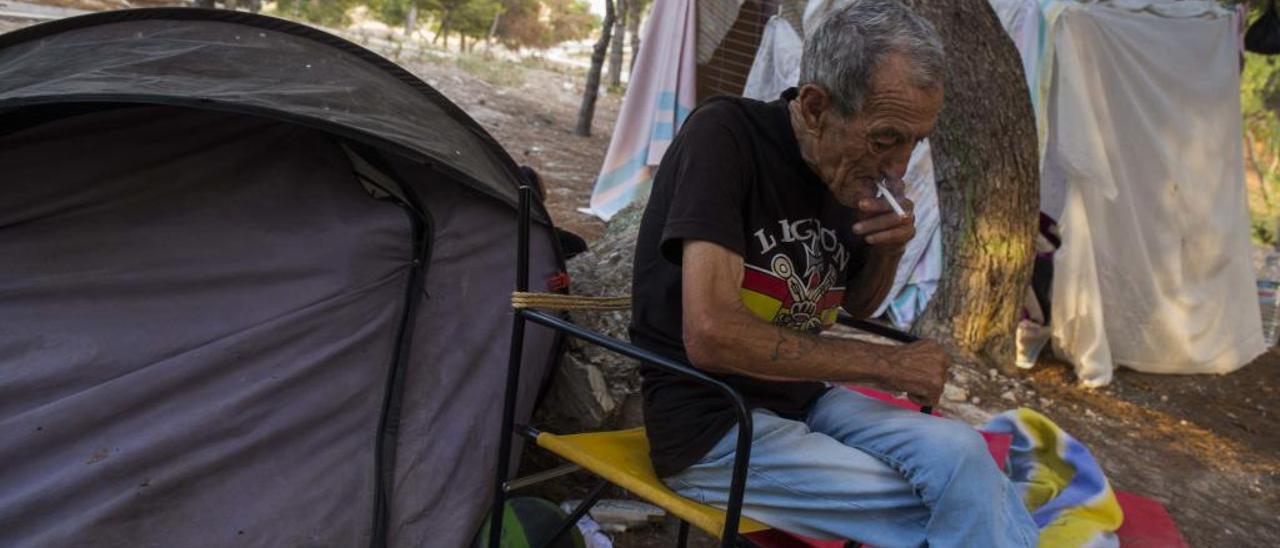 Agosto, 2019. Su último asentamiento, en pleno Monte Tossal.