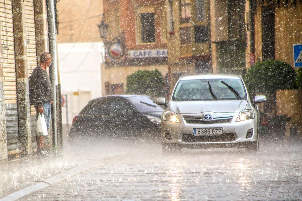 Tromba de agua en Orihuela