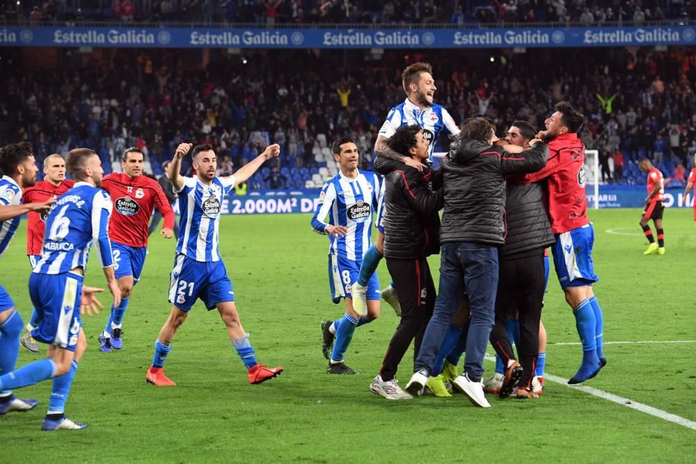 Penalti, el gol y la celebración del Dépor