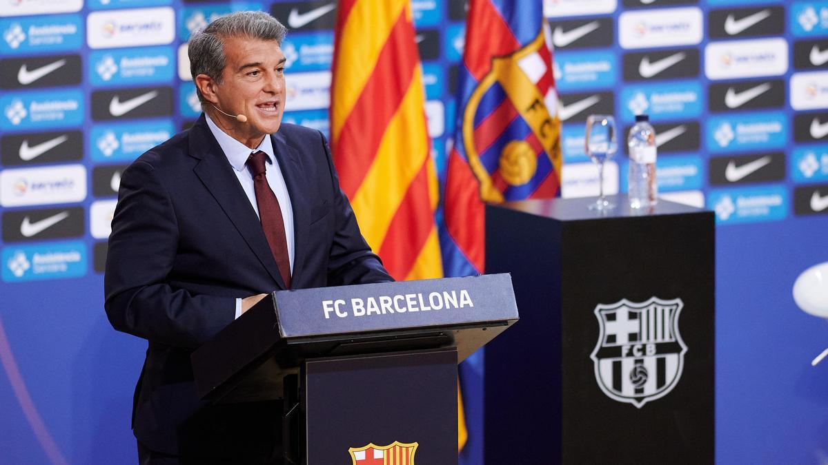 El president del FC Barcelona, Joan Laporta