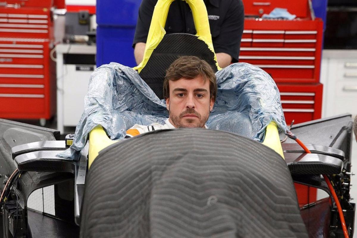 Alonso, haciéndose el asiento en Andretti Autosport