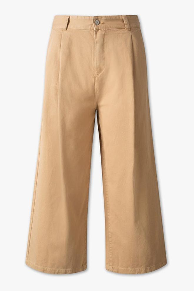 Pantalón culotte color beige de C&amp;A